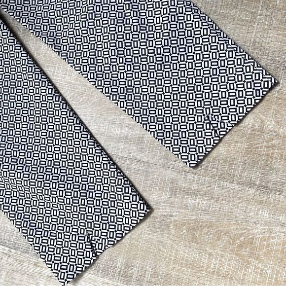 J Jill Geo Print Essential Slim Ankle Pants Womens 12 Straight Leg Office Travel - Picture 12 of 15